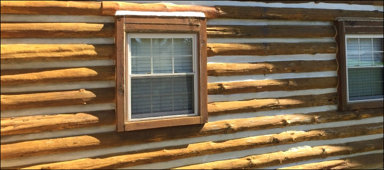 Log Home Whole Log Replacement  Almond,  North Carolina